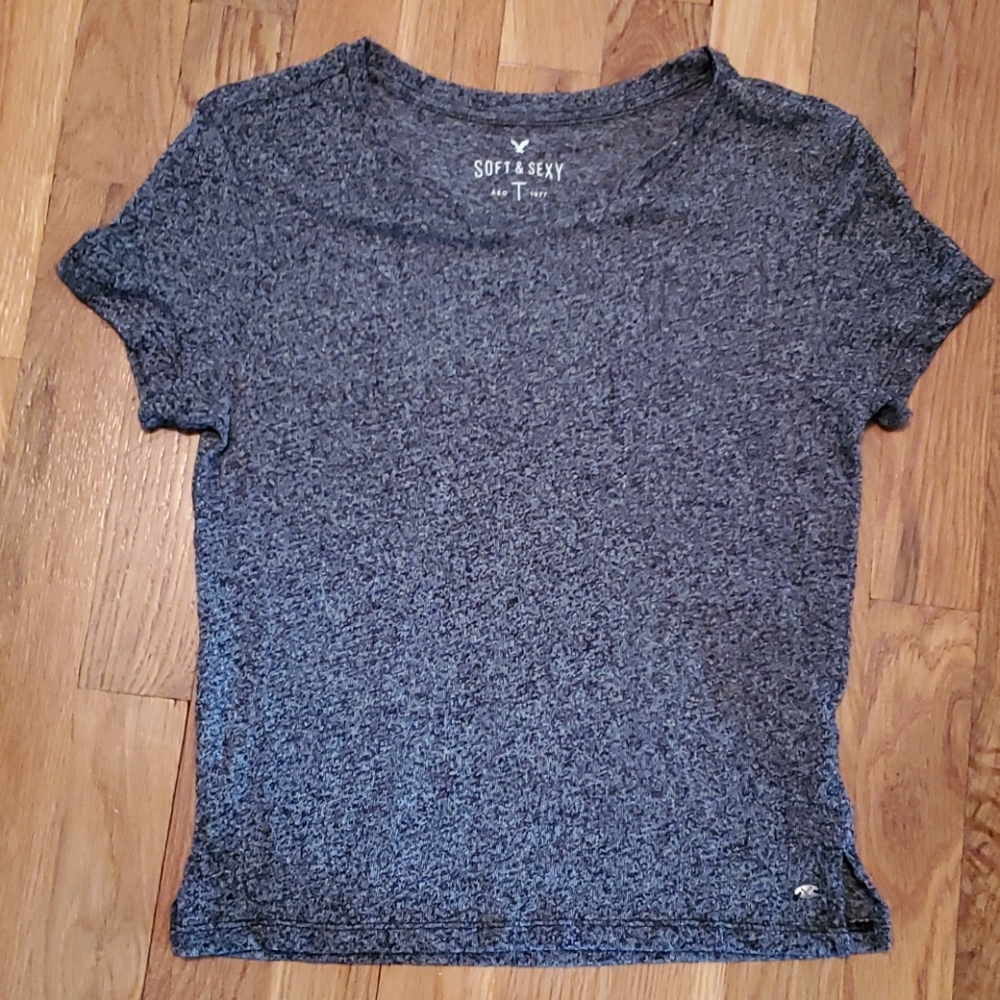 Black/gray soft and sexy AE tee